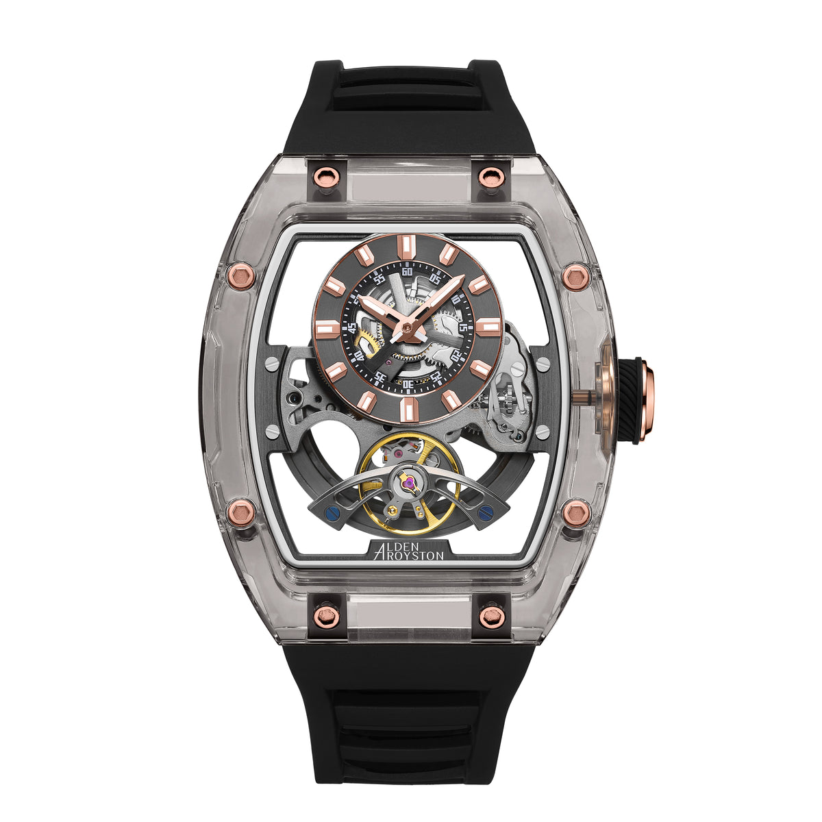 Alden Royston skeleton clear black