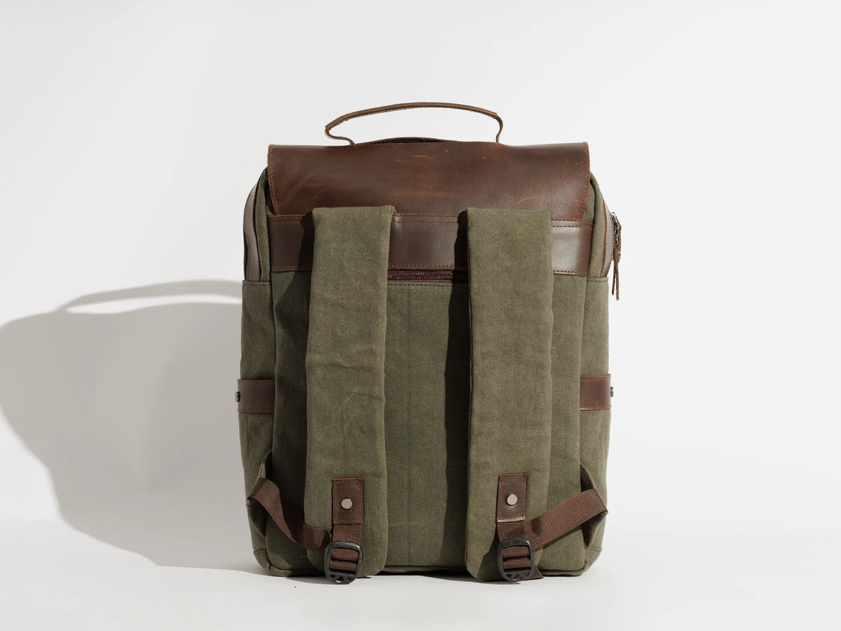 JOOBRAN DAILY VINTAGE BACKPACK - ARMY