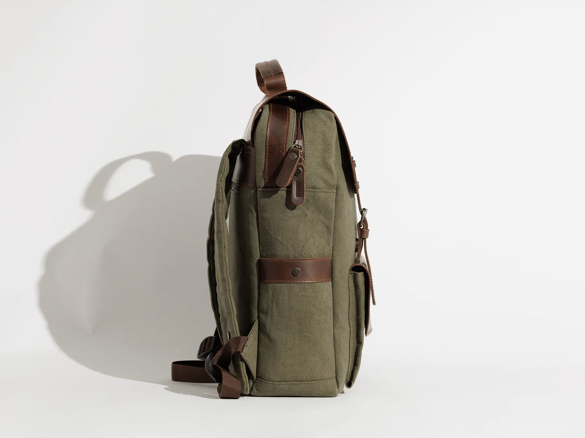 JOOBRAN DAILY VINTAGE BACKPACK - ARMY
