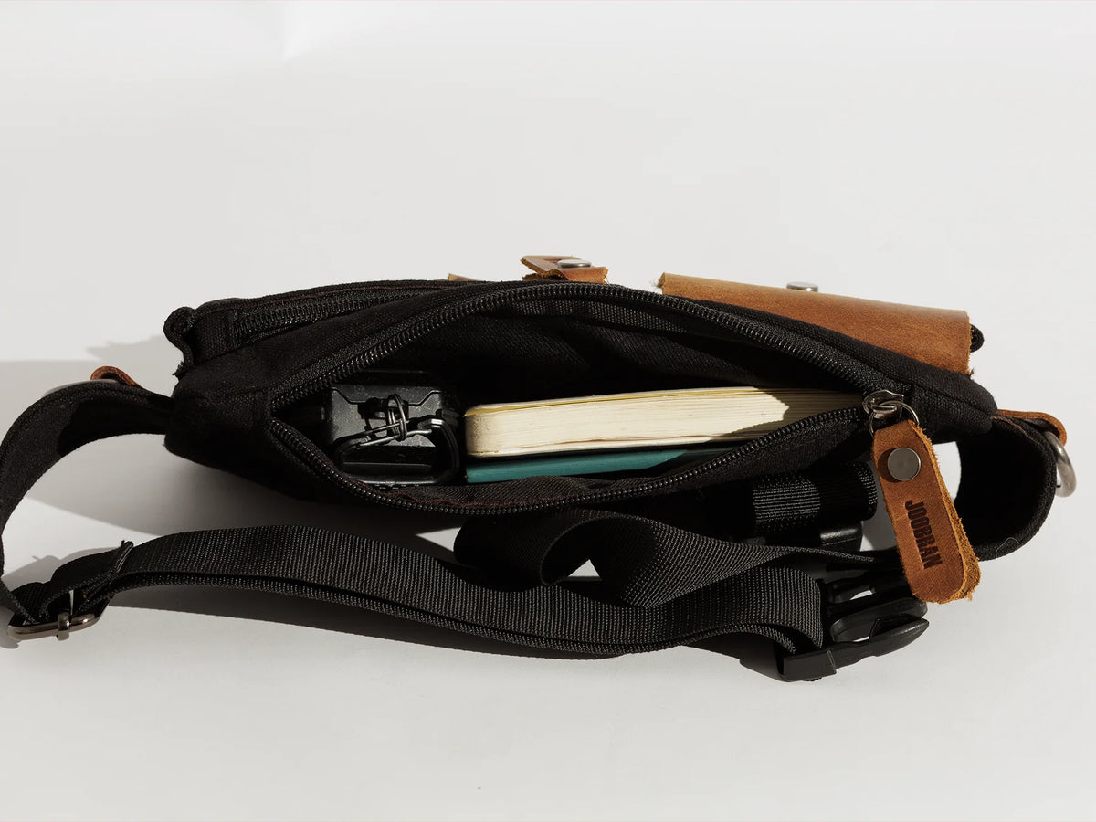 JOOBRAN VINTAGE FANNY PACK - BLACK
