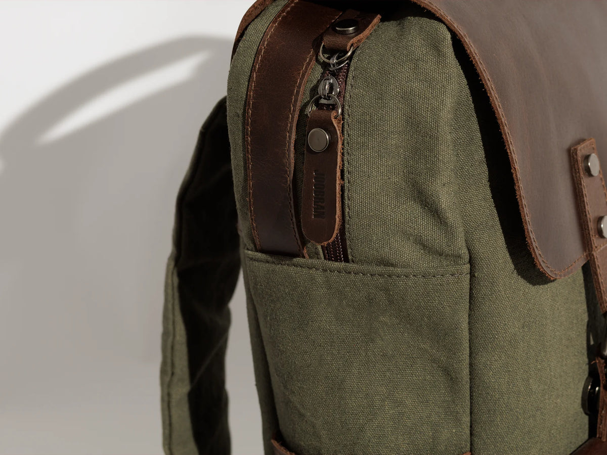 JOOBRAN DAILY VINTAGE BACKPACK - ARMY