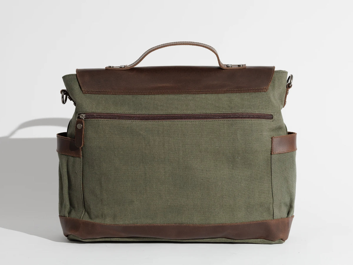 JOOBRAN VINTAGE BUSINESS BAG - ARMY