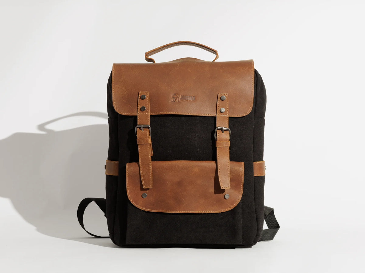 JOOBRAN DAILY VINTAGE BACKPACK - BLACK