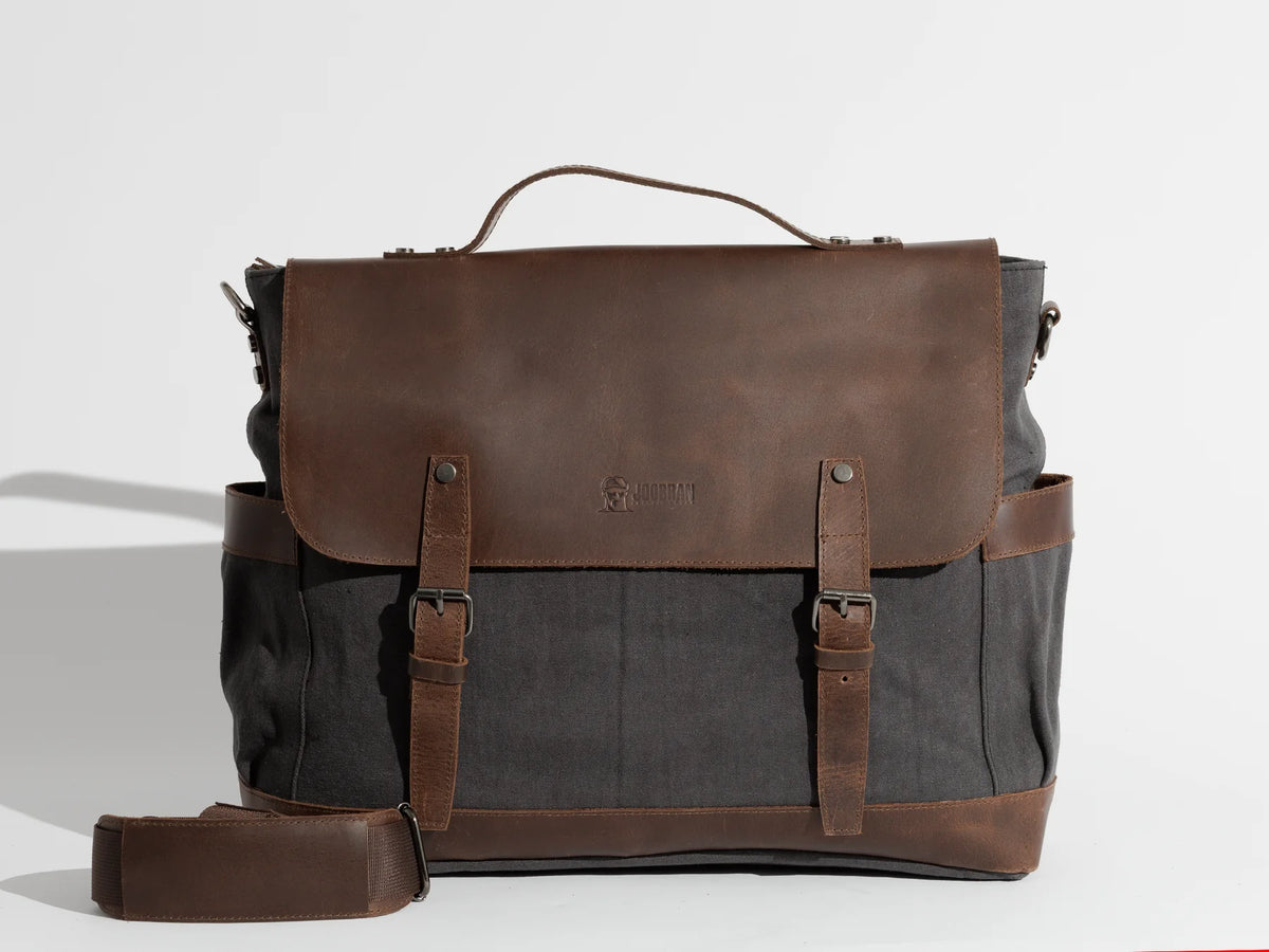 JOOBRAN VINTAGE BUSINESS BAG - DARK GRAY