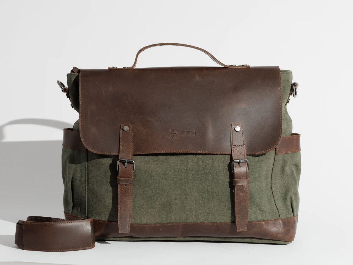 JOOBRAN VINTAGE BUSINESS BAG - ARMY