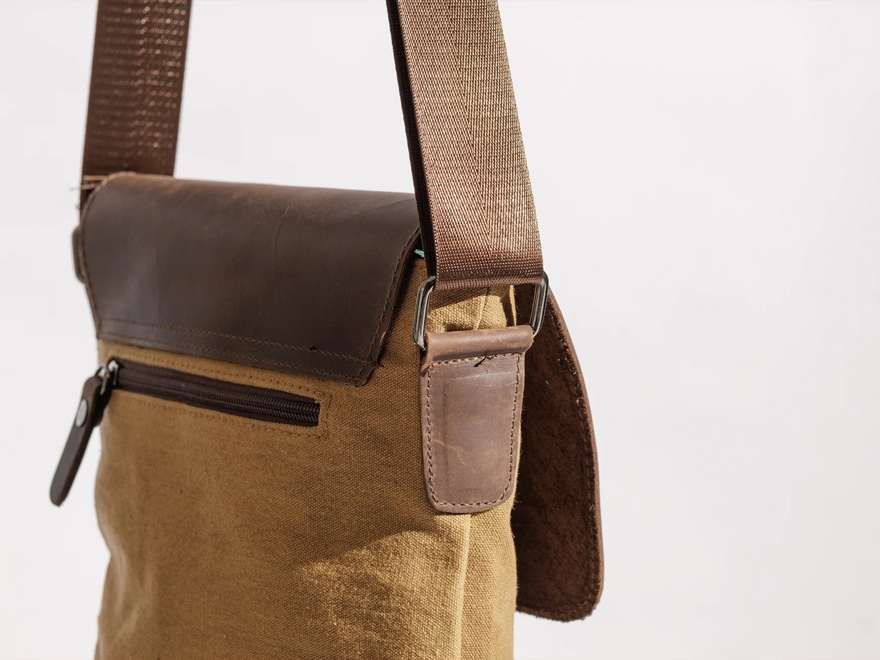 JOOBRAN SHOULDER SATCHEL BAG - TAN