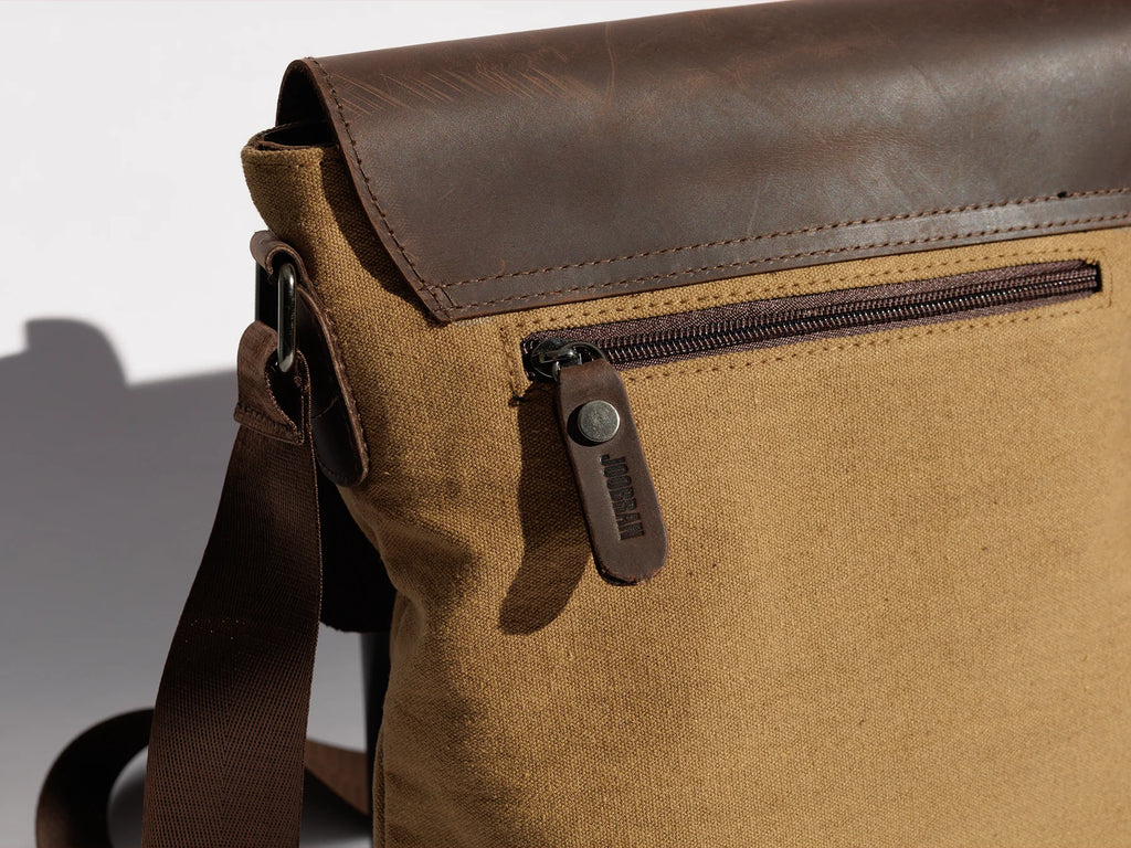 JOOBRAN SHOULDER SATCHEL BAG - TAN