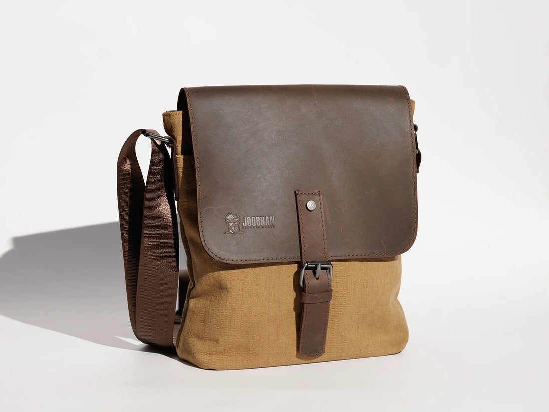 JOOBRAN SHOULDER SATCHEL BAG - TAN