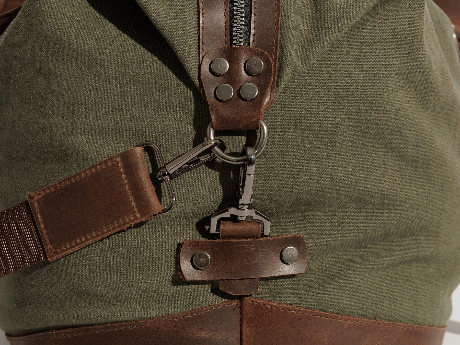 JOOBRAN VINTAGE TRAVEL BAG - ARMY