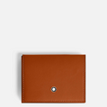 MONTBLANC SOFT TRIO CARD HOLDER - RUST