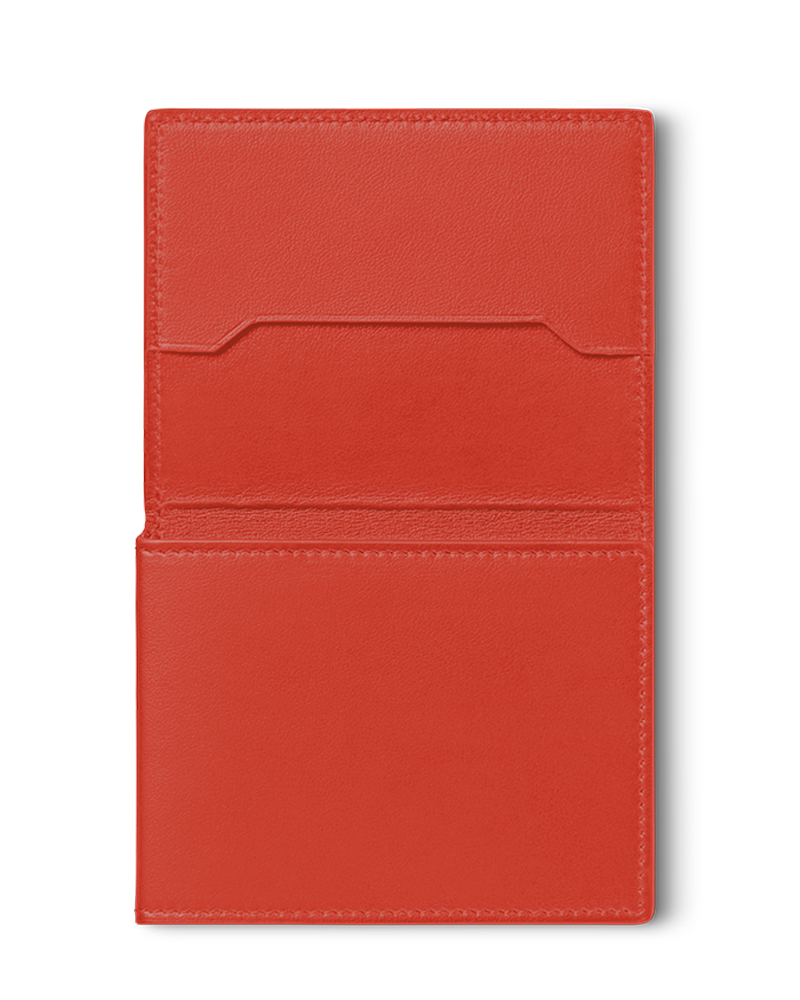 MONTBLANC MEISTERSTUCK CARDHOLDER - BRICK RED