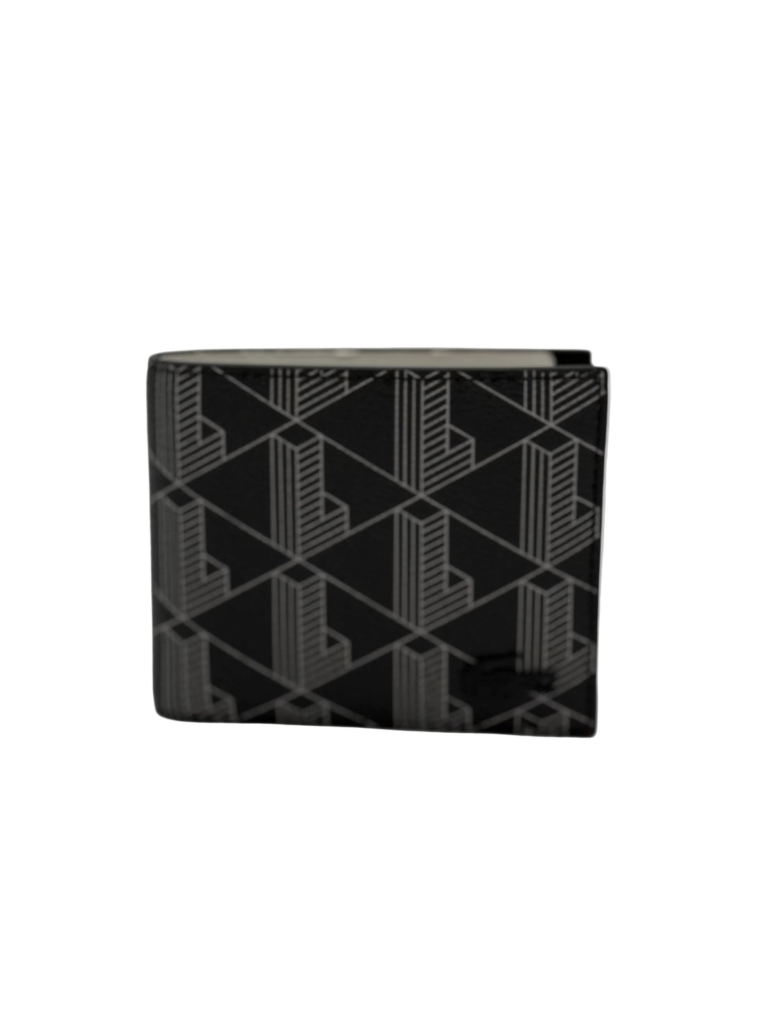 Lacoste M Billfold coin MONOGRAM NOIR GRIS