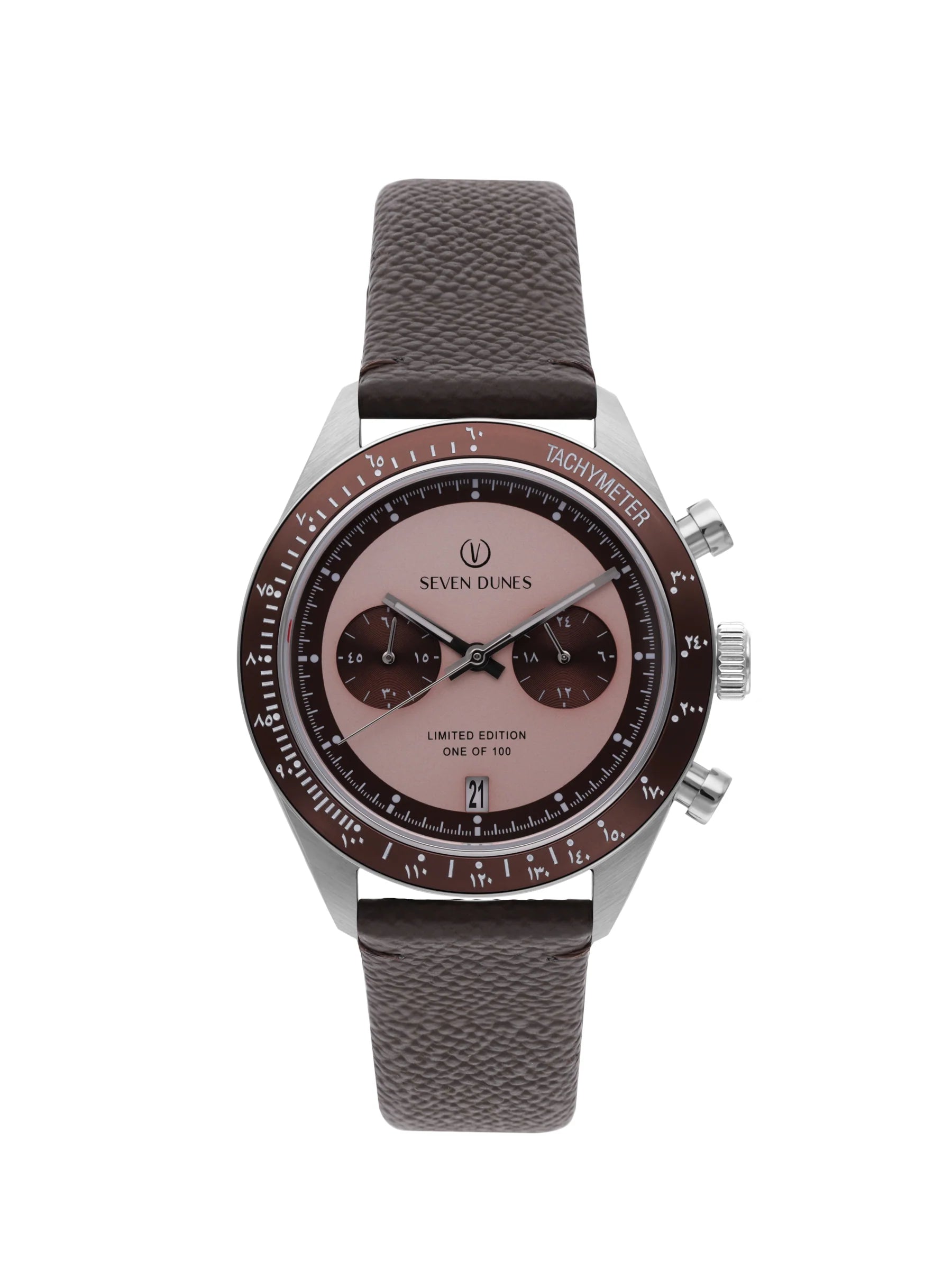 seven dunes sunset chrono 41 Brown limited of 100 pcs