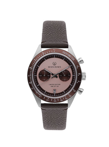 seven dunes sunset chrono 41 Brown limited of 100 pcs