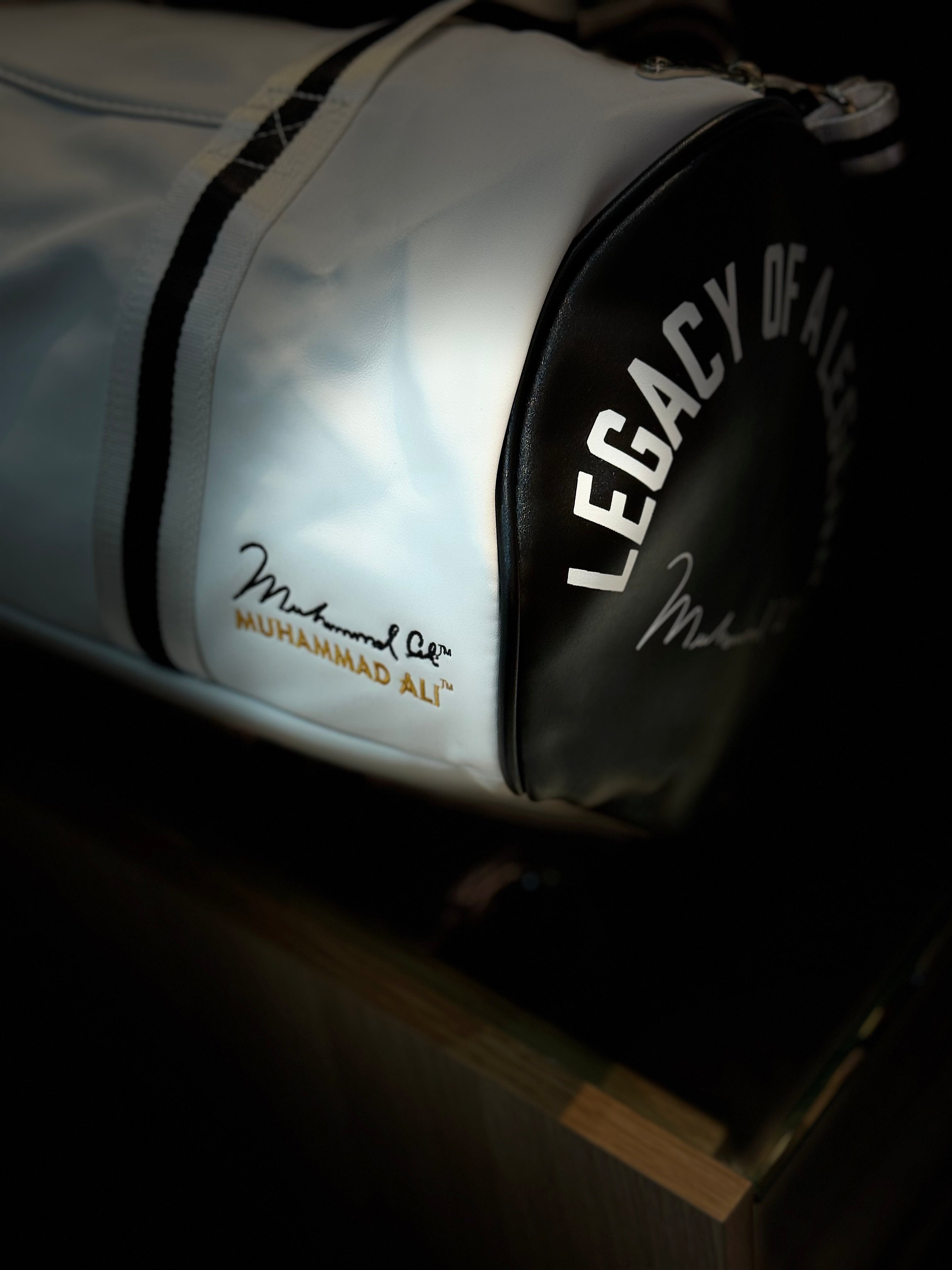 Legacy of a Legend Duffle Bag – White & Black