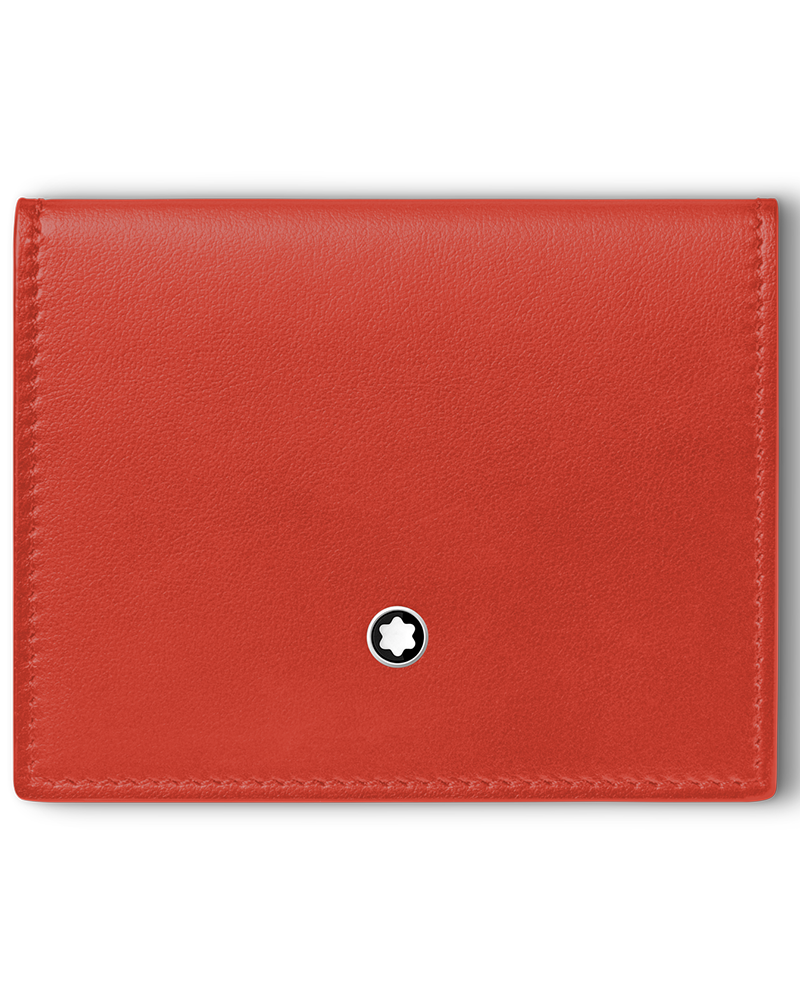 MONTBLANC MEISTERSTUCK CARDHOLDER - BRICK RED