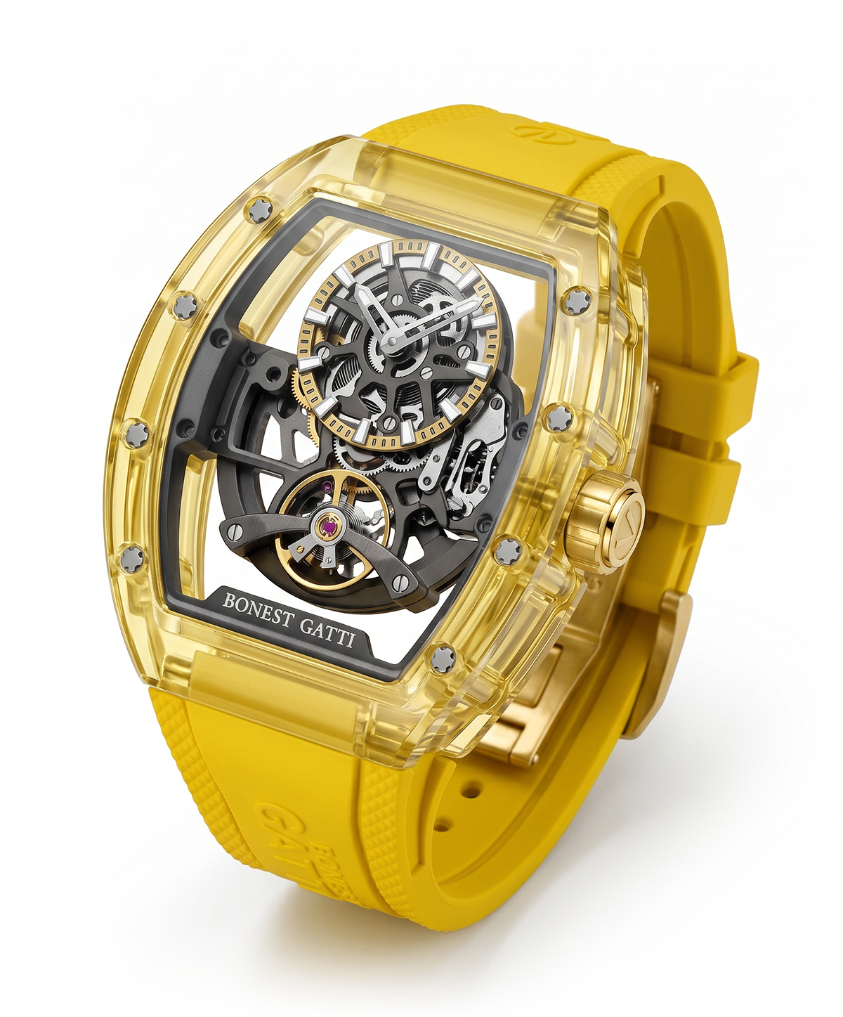 Alden Royston skeleton clear yellow