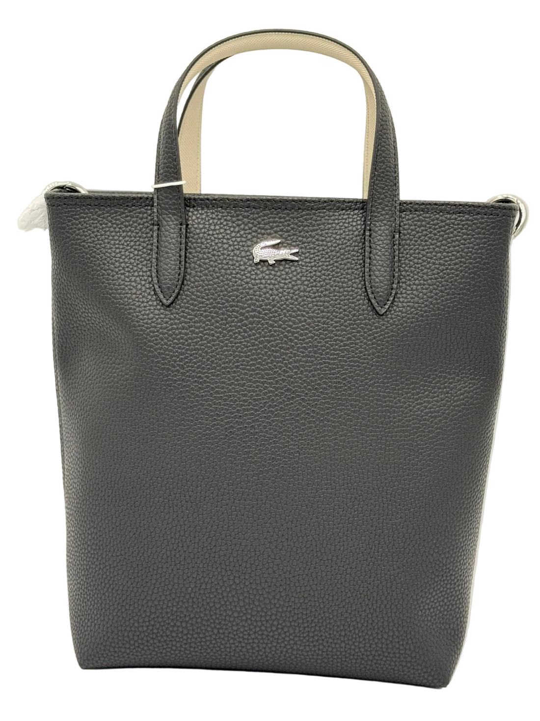Lacoste z vertical shopping bag NOIR FARINE