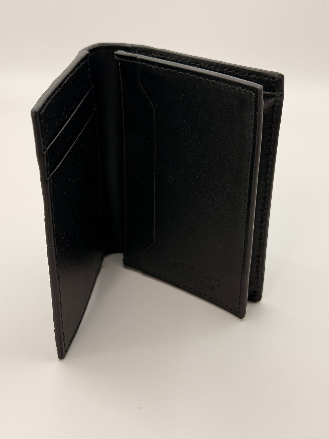 MONTBLANC MEISTERSTUCK LEATHER CARD HOLDER - BLACK