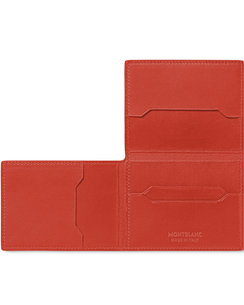 MONTBLANC MEISTERSTUCK CARDHOLDER - BRICK RED