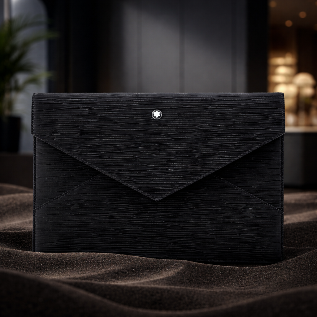 MONTBLANC MEISTERSTUCK LEATHER POUCH - BLACK
