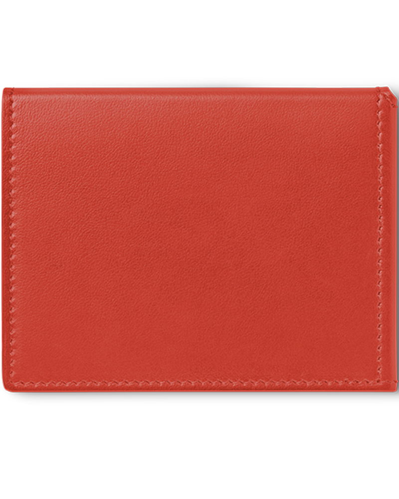 MONTBLANC MEISTERSTUCK CARDHOLDER - BRICK RED