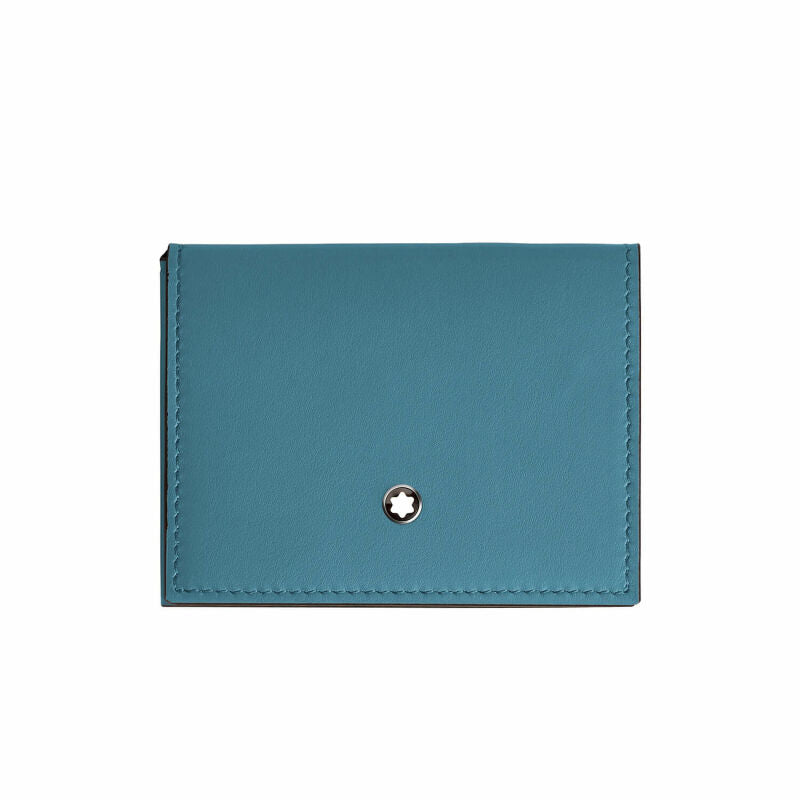 MONTBLANC SOFT CARDHOLDER - SMOKY BLUE