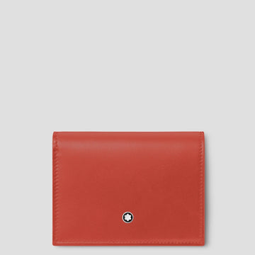 MONTBLANC CONTINENTAL WALLET NANO - BRICK RED