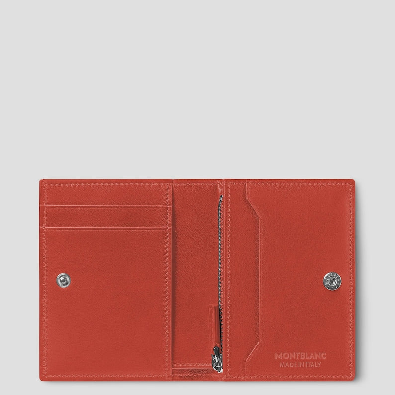 MONTBLANC CONTINENTAL WALLET NANO - BRICK RED