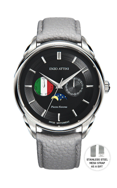 Enzo Attini Piazza Navona Roma Swiss Movement