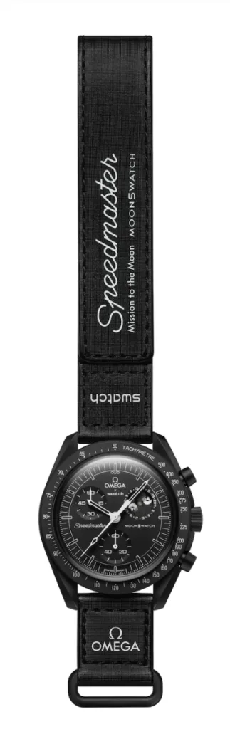 Omega Swatch mission to moonphase “new moon”