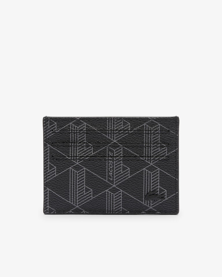 Lacoste Card Holder MONOGRAM NOIR GRIS