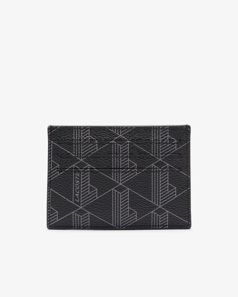 Lacoste Card Holder MONOGRAM NOIR GRIS