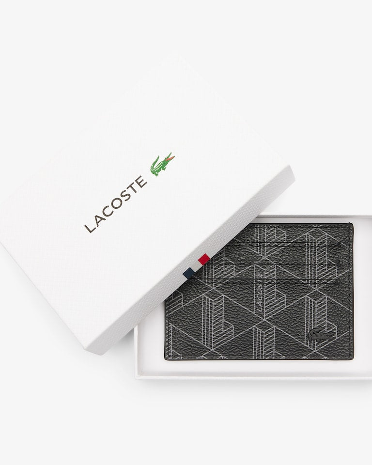 Lacoste Card Holder MONOGRAM NOIR GRIS