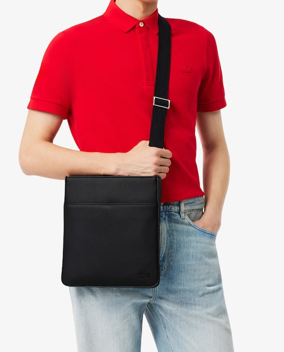 Lacoste flat crossover bag NOIR