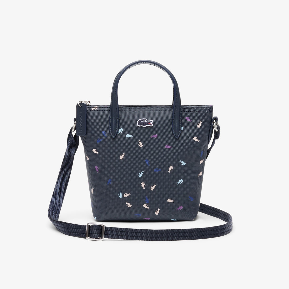Lacoste XS flat crossover bag CONFETTI CROC ABIMES