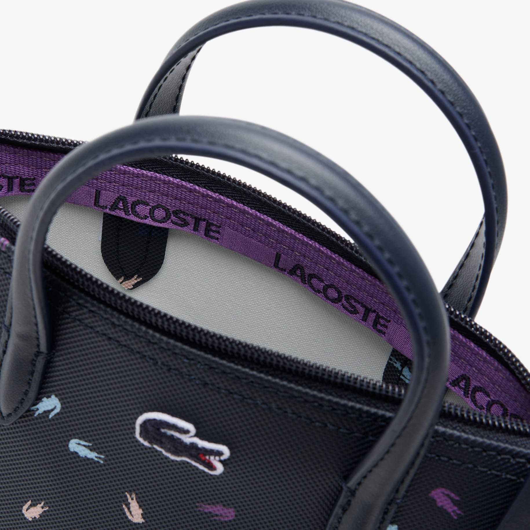 Lacoste XS flat crossover bag CONFETTI CROC ABIMES
