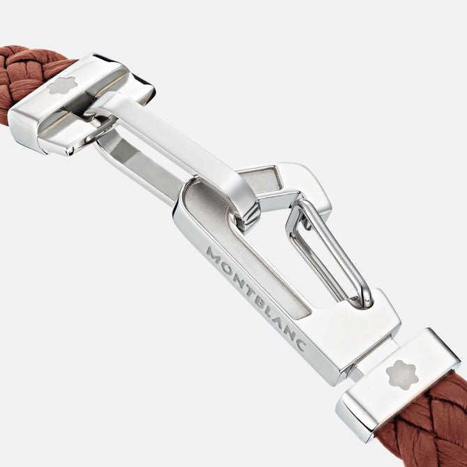 MONTBLANC WRAP ME BRACELET LEATHER - BROWN