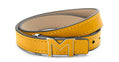 MONTBLANC LEATHER BRACELET - YELLOW