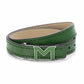 MONTBLANC LEATHER BRACELET - GREEN