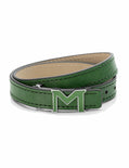 MONTBLANC LEATHER BRACELET - GREEN