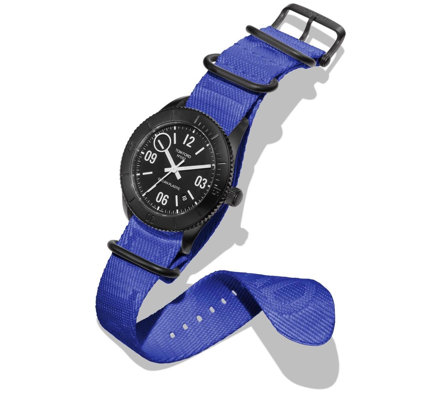 TOM FORD OCEAN PLASTIC AUTO WATCH