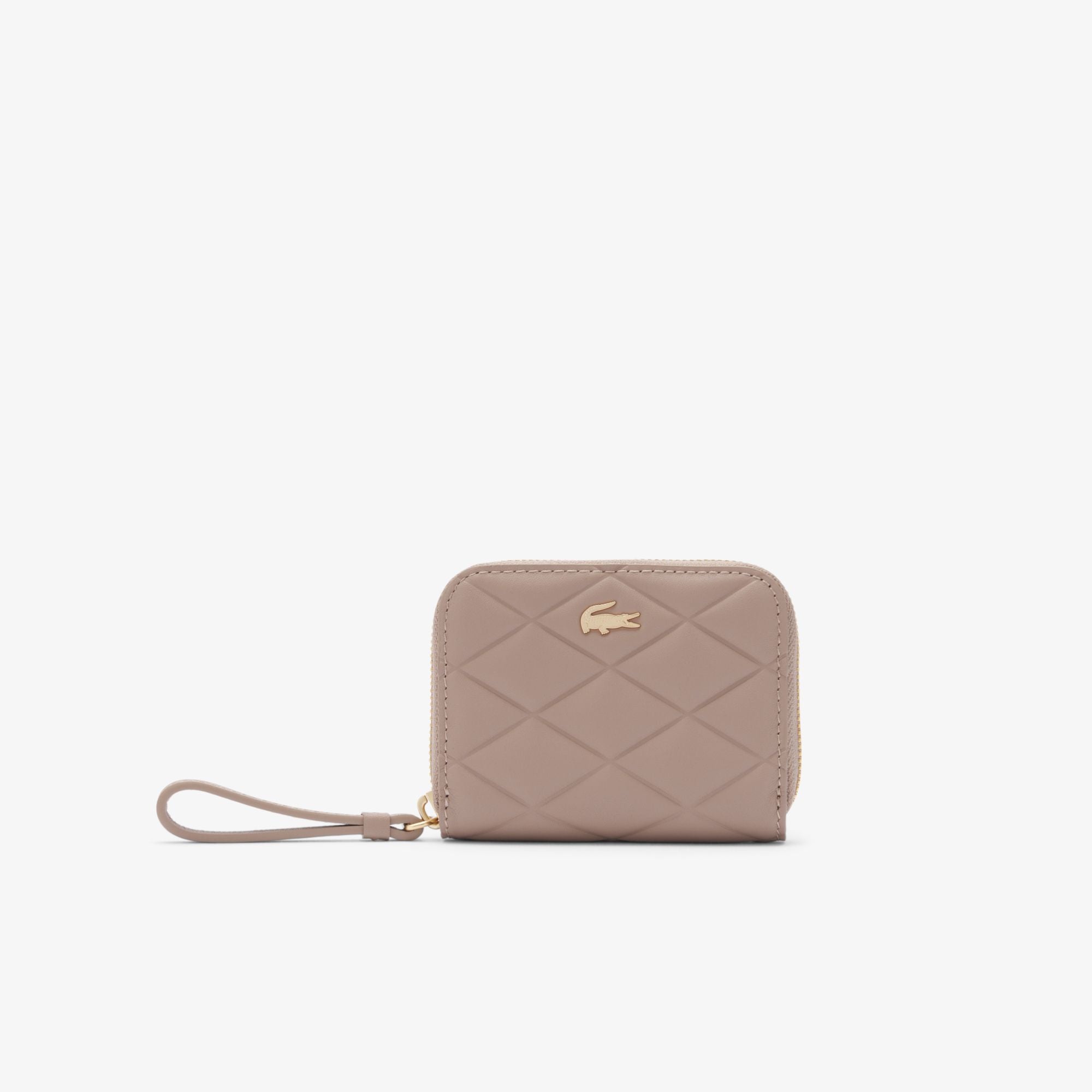 Lacoste zipped coin wallet TAUPE