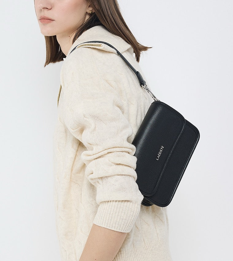 Lacoste flap crossover bag NOIR