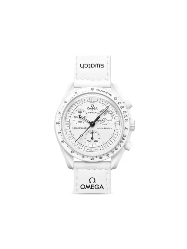 SWATCH/OMEGA Bioceramic moonswatch mission to the moonphase “full moon edition watch”