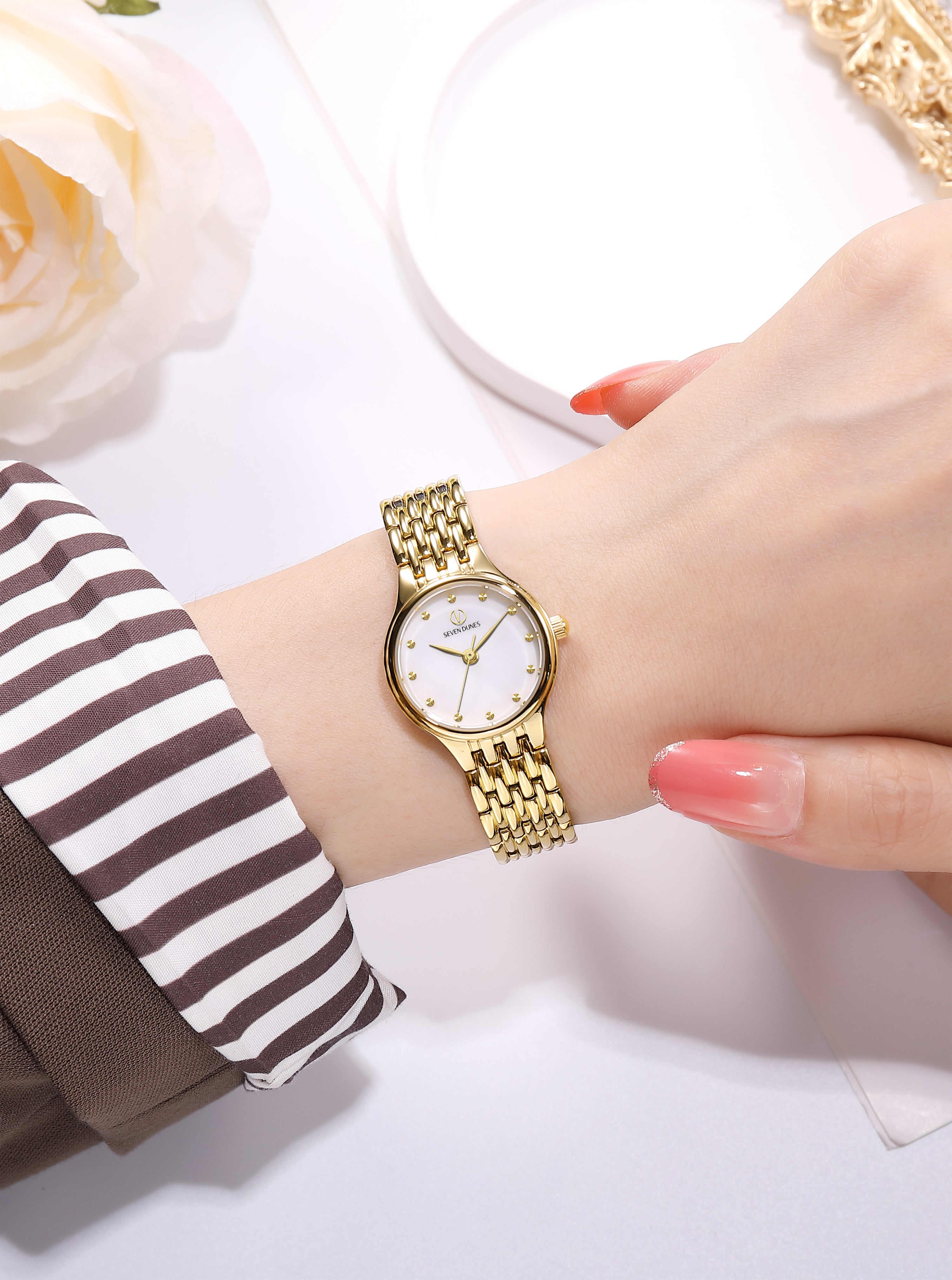 Seven Dunes- CELESTE - Pearl Gold set
