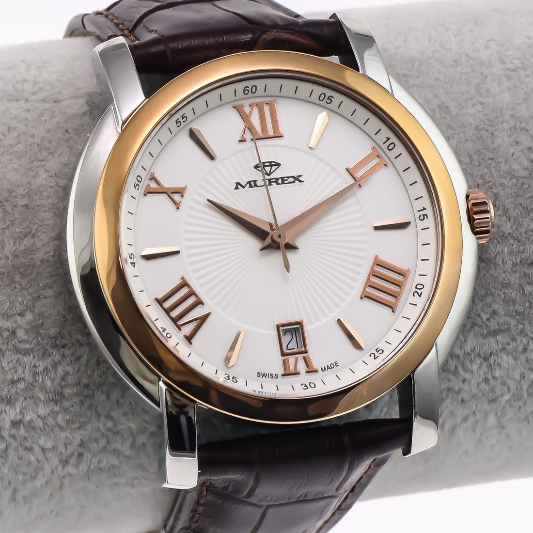 Murex swiss watch brown mum511-SGL-1 42mm