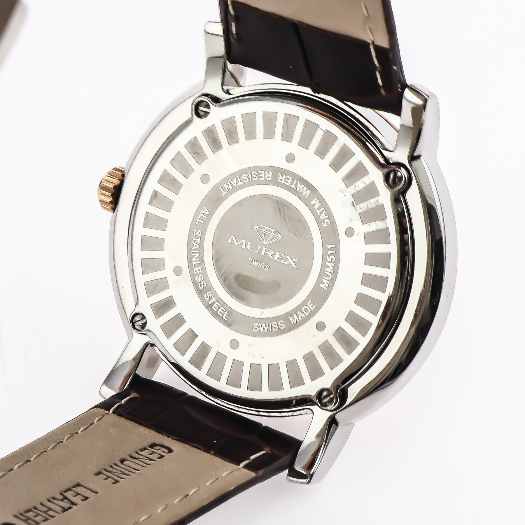 Murex swiss watch brown mum511-SGL-1 42mm