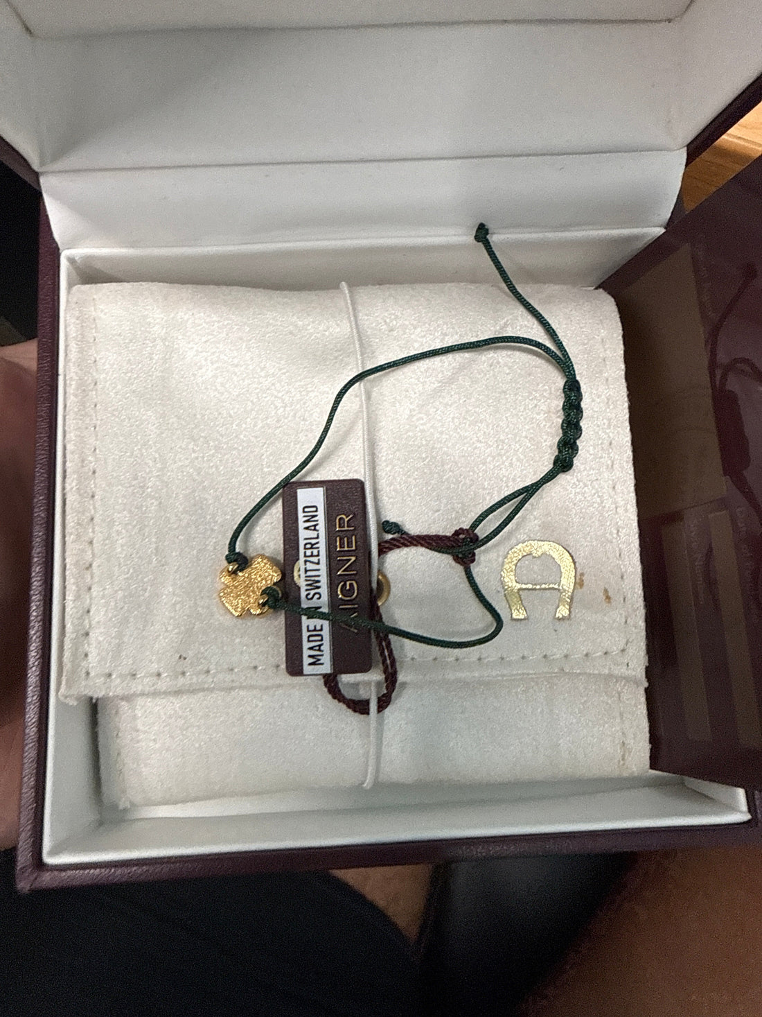 Aigner green bracelet