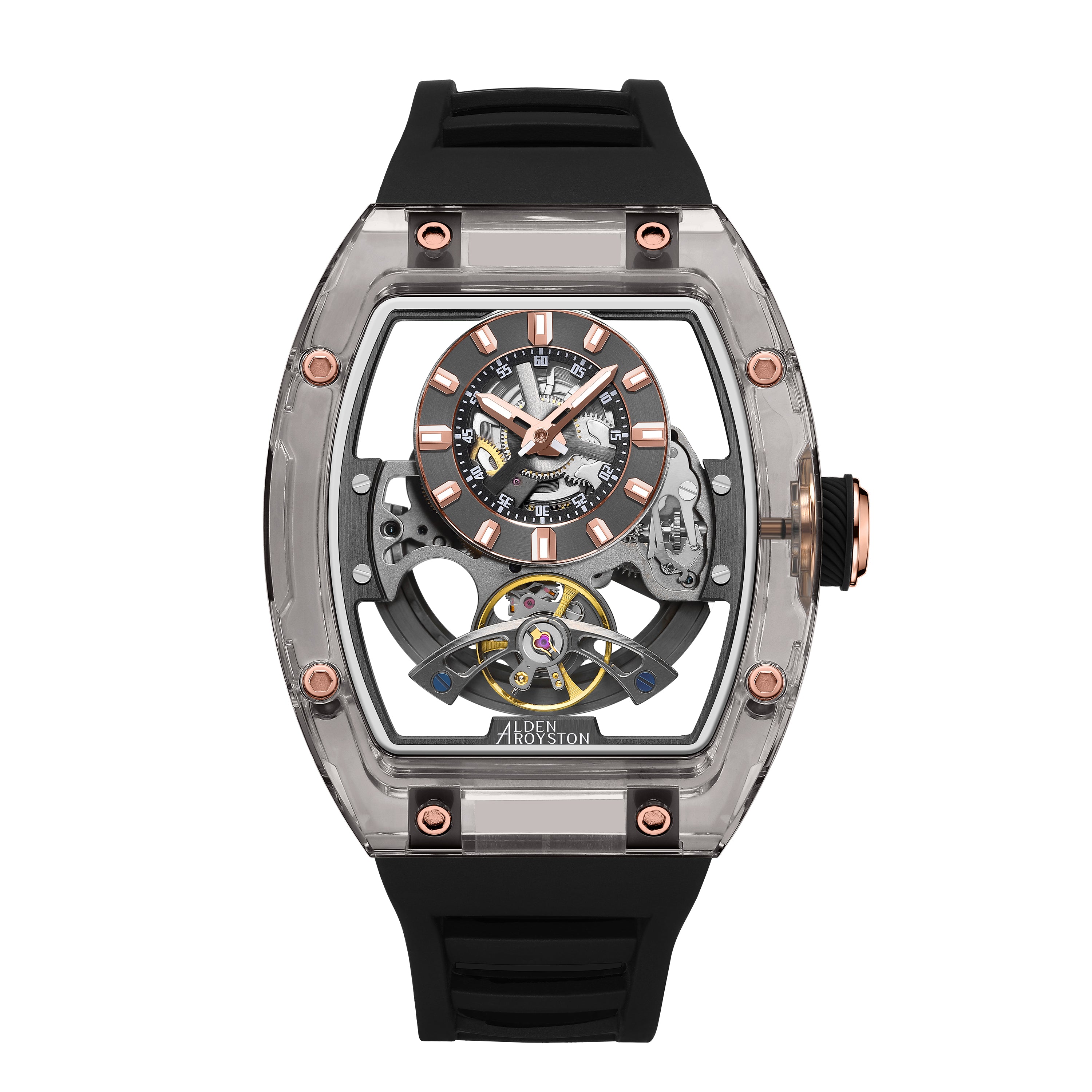 Alden Royston skeleton clear black